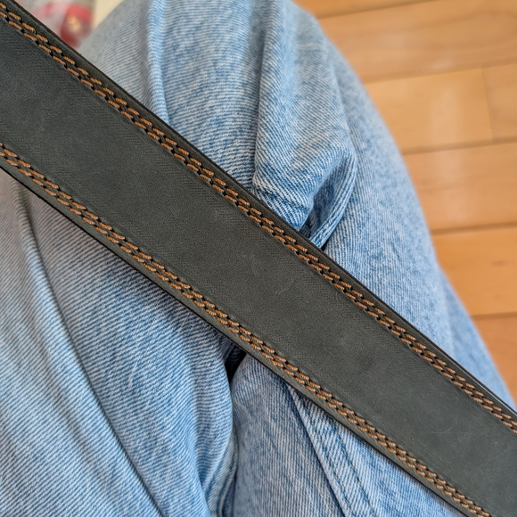 Vtg Doppia Vita Leather Belt - Picture 3 of 6